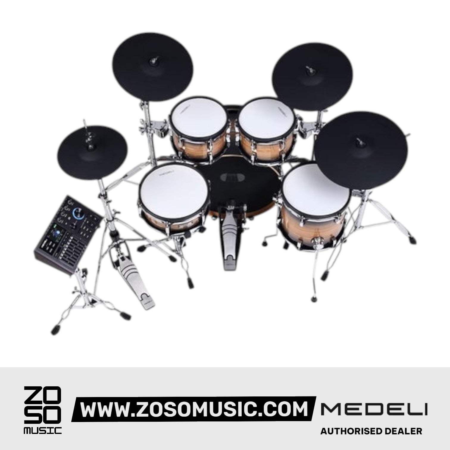 Medeli MZ928 Digital Electric Drum Set Kit Package with Bluetooth |  MEDELI |  DRUM-ELECTRONIC |  Zoso Music
