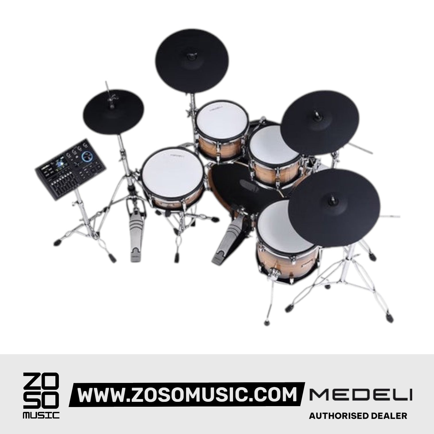 Medeli MZ928 Digital Electric Drum Set Kit Package with Bluetooth |  MEDELI |  DRUM-ELECTRONIC |  Zoso Music