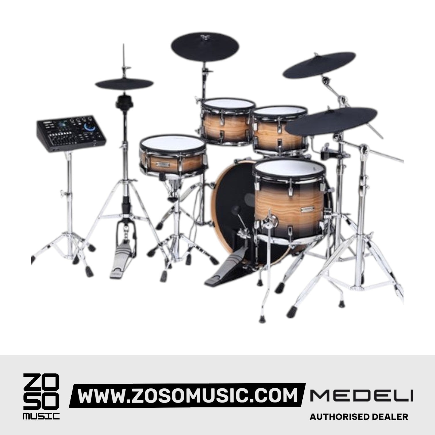 Medeli MZ928 Digital Electric Drum Set Kit Package with Bluetooth |  MEDELI |  DRUM-ELECTRONIC |  Zoso Music