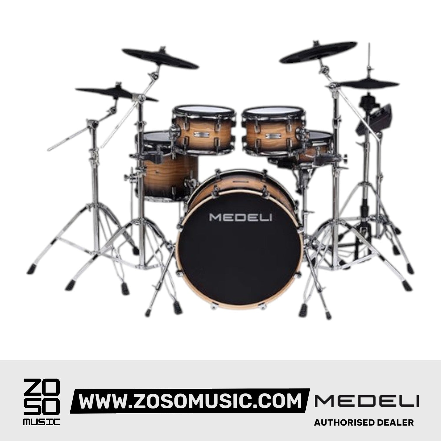 Medeli MZ928 Digital Electric Drum Set Kit Package with Bluetooth |  MEDELI |  DRUM-ELECTRONIC |  Zoso Music