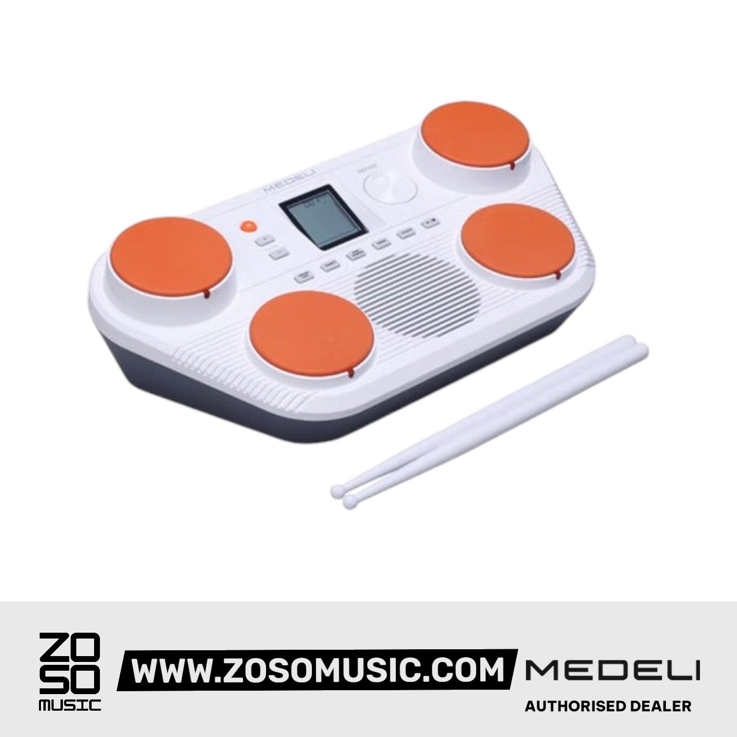 Medeli DD112 Portable Tabletop Electric Drum with Built In Speaker |  MEDELI |  DRUM-ELECTRONIC |  Zoso Music