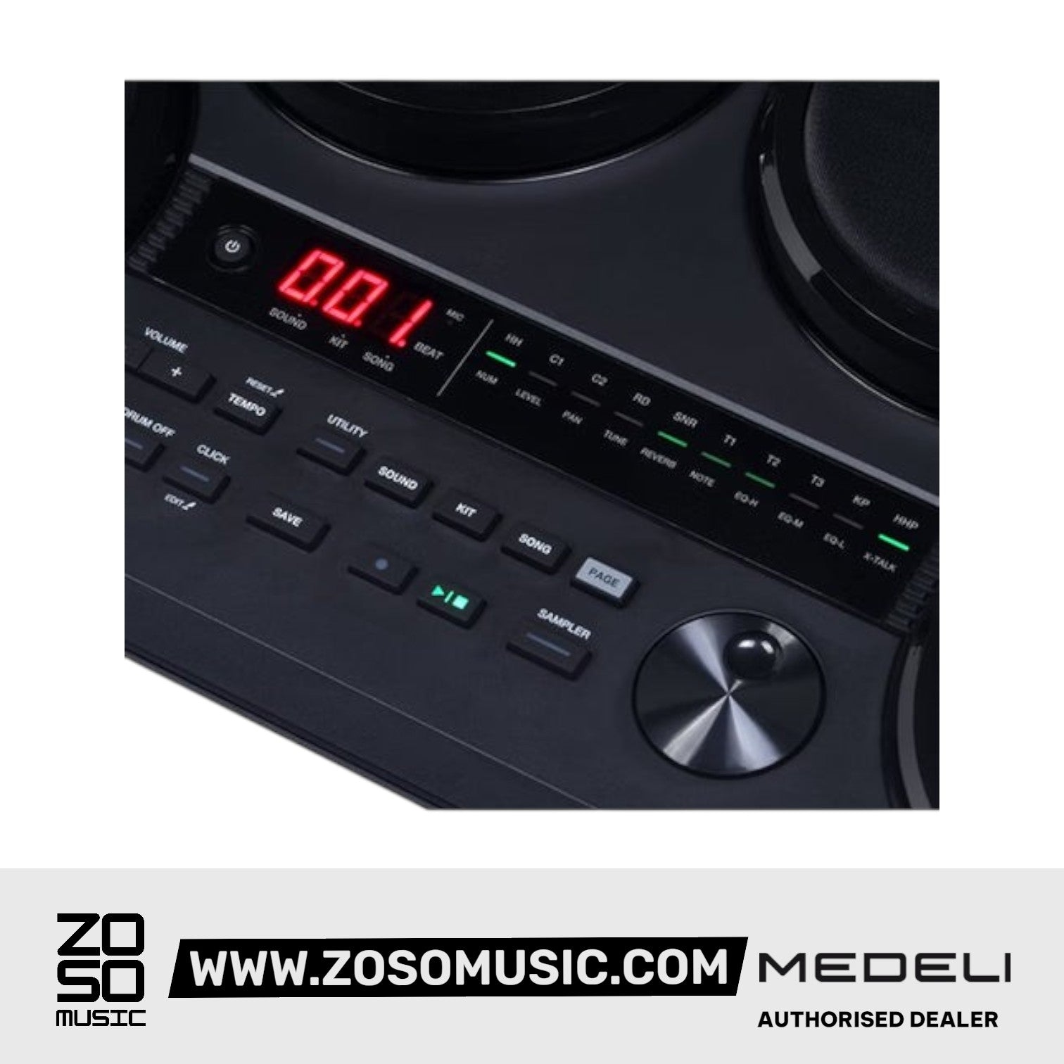 Medeli DD325 8 Pads Portable Compact Electric Drum Kit |  MEDELI |  DRUM-ELECTRONIC |  Zoso Music