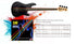 DR Strings NMCB-45 NEON Multi-Colour Coated Nickel Plated Bass Strings | 4-String Medium (045 - 105) |  DR STRINGS |  STRINGS-BASS GUITAR |  Zoso Music