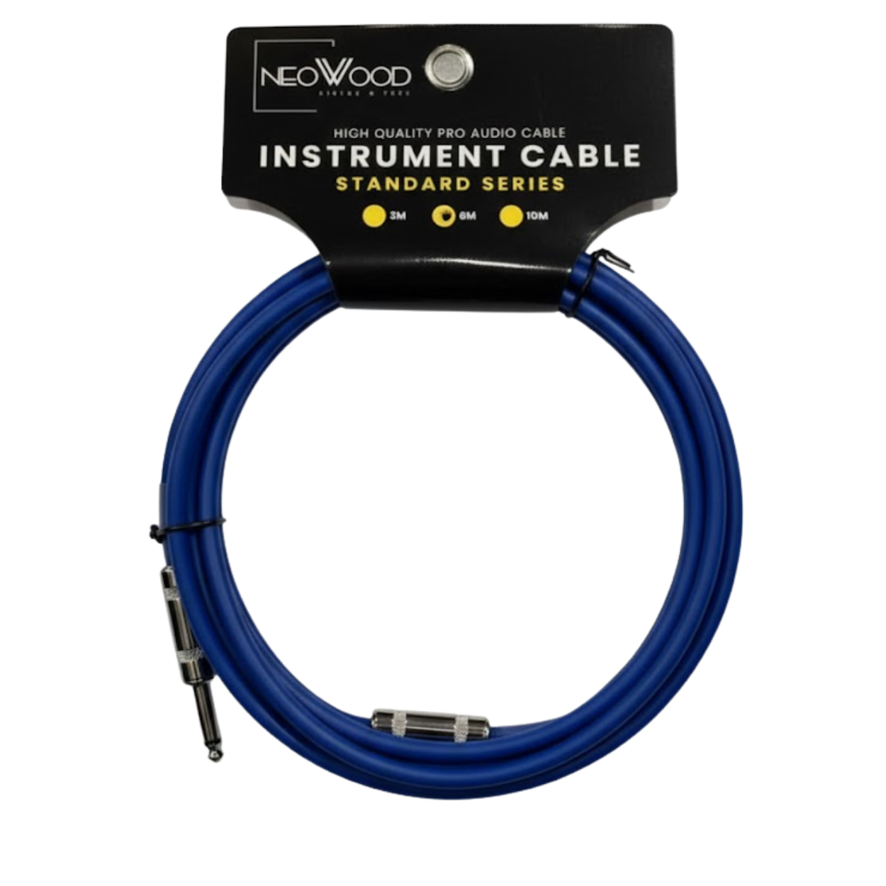 Neowood AMO001 3 & 6 Meter QTR-QTR Instrument Cable Yellow |  NEOWOOD |  CABLES |  Zoso Music