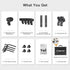 Phenyx Pro PTD-10 Drum Microphone Kit, Drum Mics 7-Pieces, Full Metal Wired Dynamic Drum Mic Set for Bass/Tom/Snare/Hi-hat Cymbals |  PHENYX PRO |  WIRELESS-ANTENNA |  Zoso Music