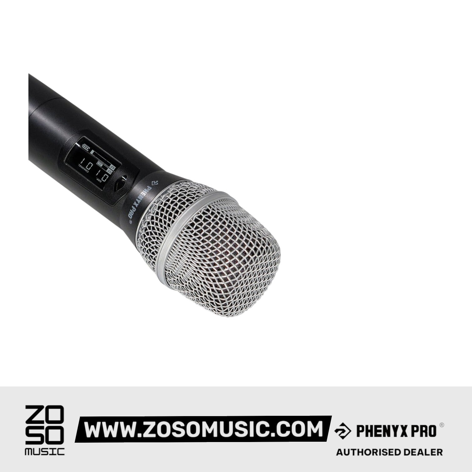 Phenyx Pro PTU-2U-2H Wireless Microphone System, True Diversity Dual Cordless Microphone Set |  PHENYX PRO |  WIRELESS-ANTENNA |  Zoso Music