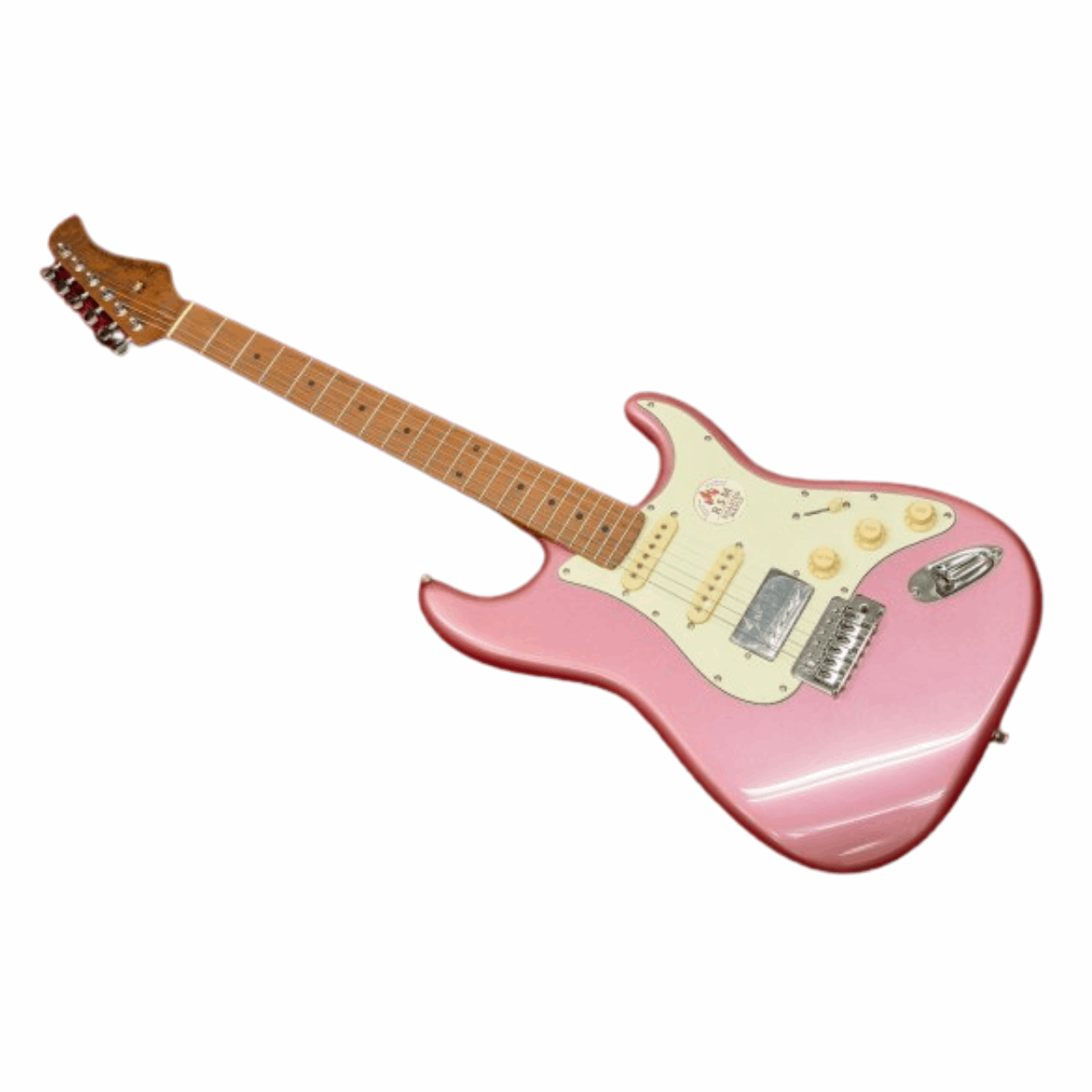 Bacchus Bst-2-rsm/m-bgm Universe Series Roasted Maple Electric Guitar,burgundy Mist With Bag