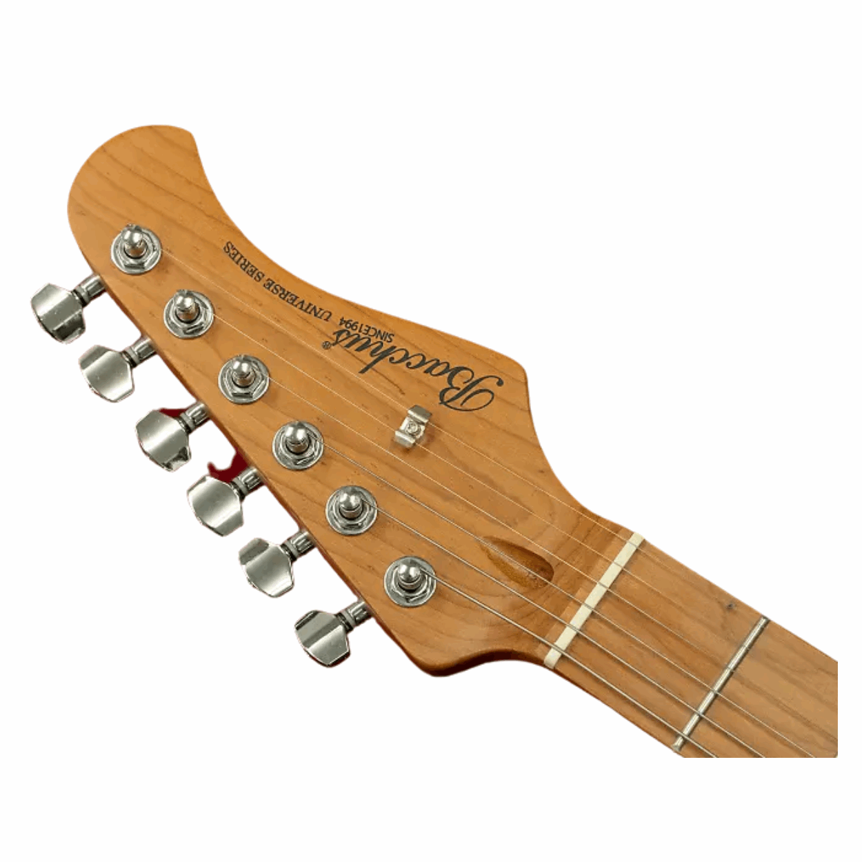 Bacchus Bjm-1rsm/m-owh Universe Series Roasted Maple Electric Guitar, Olympic White With Bag