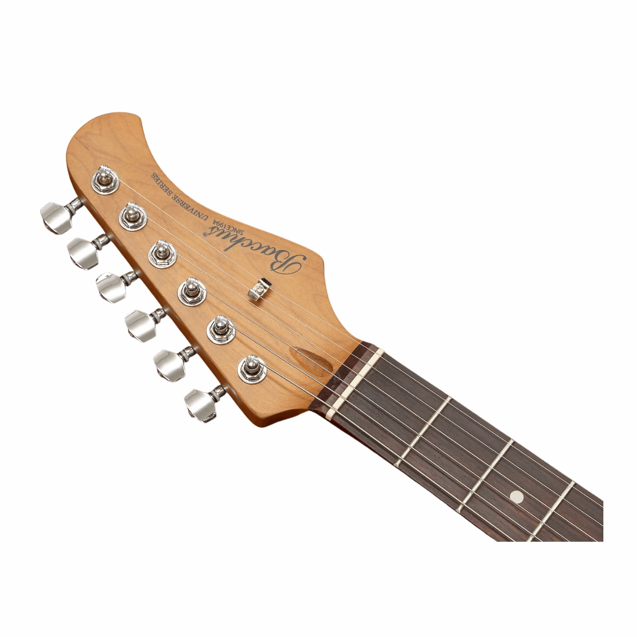 Bacchus Bst-2-rsm/r-car Universe Series Roasted Maple Electric Guitar,candy Apple Red With Bag