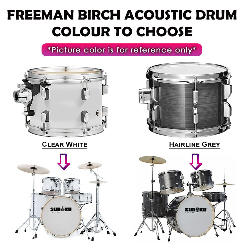 Sudoku Freeman Birch Acoustic Drum Set Adult Drum