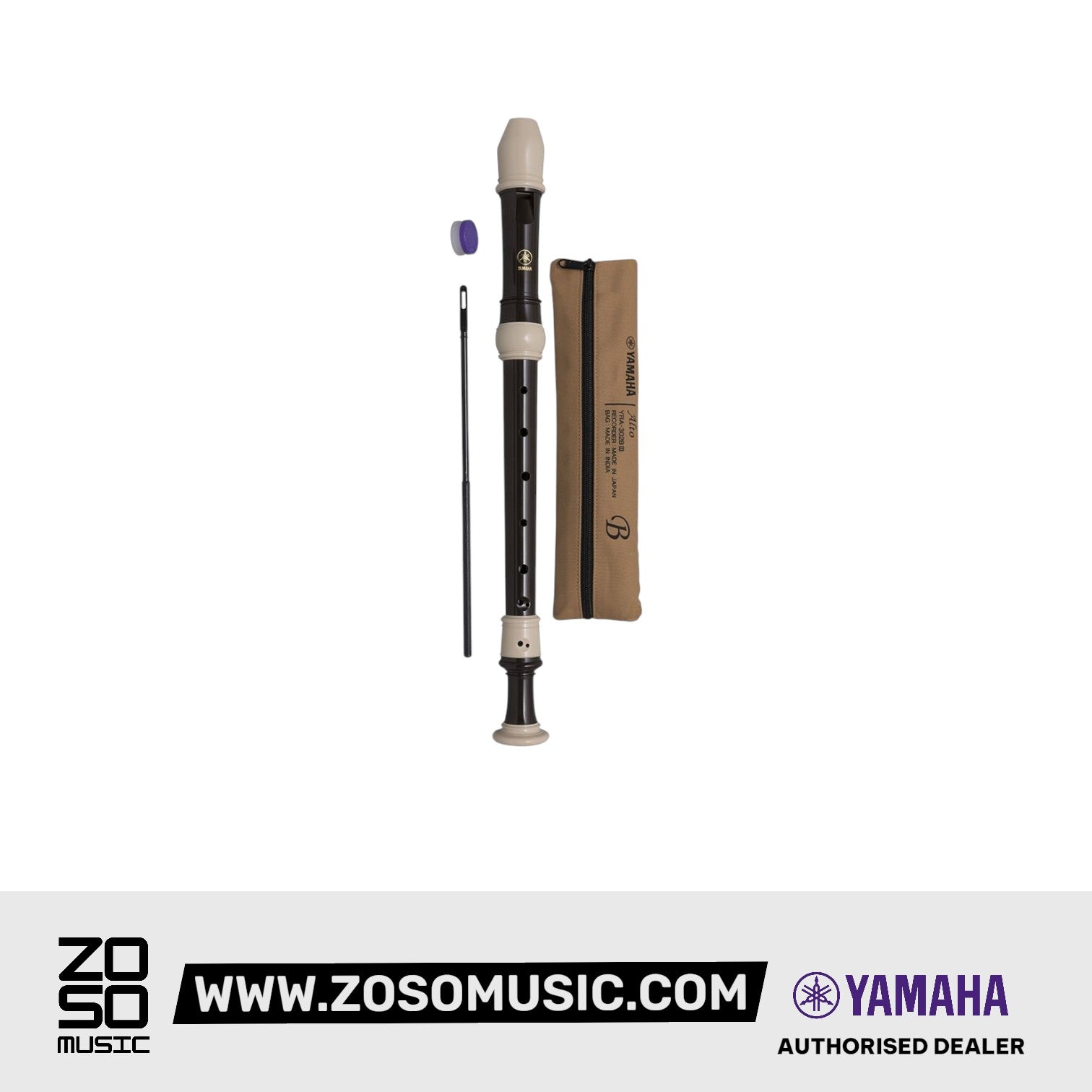 Yamaha YRA 302BIII Recorder Alto |  YAMAHA MUSIC |  RECORDER-ALTO |  Zoso Music