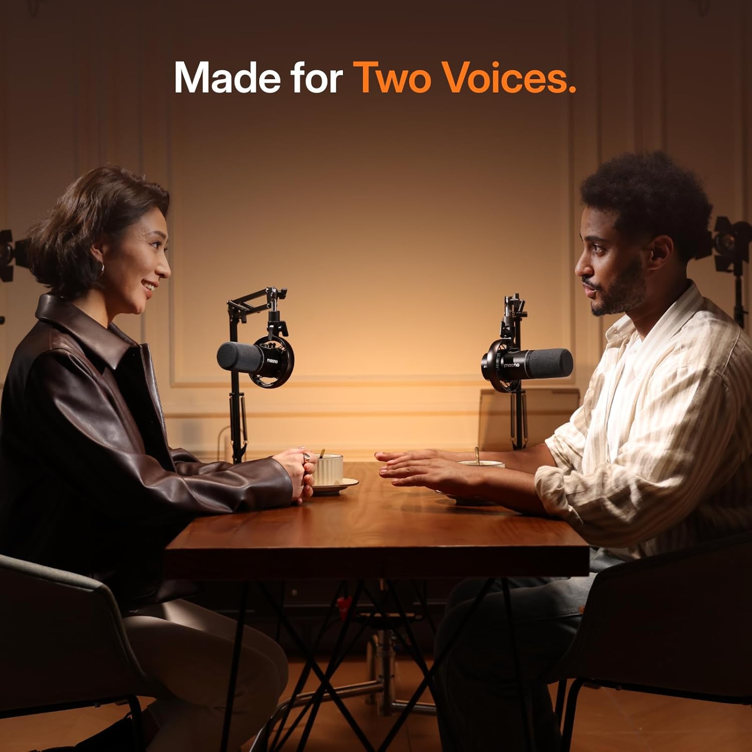 Maono PD200W Hybrid Podcasting Microphone with Desktop Stand - Black |  MAONO |  MICROPHONE |  Zoso Music
