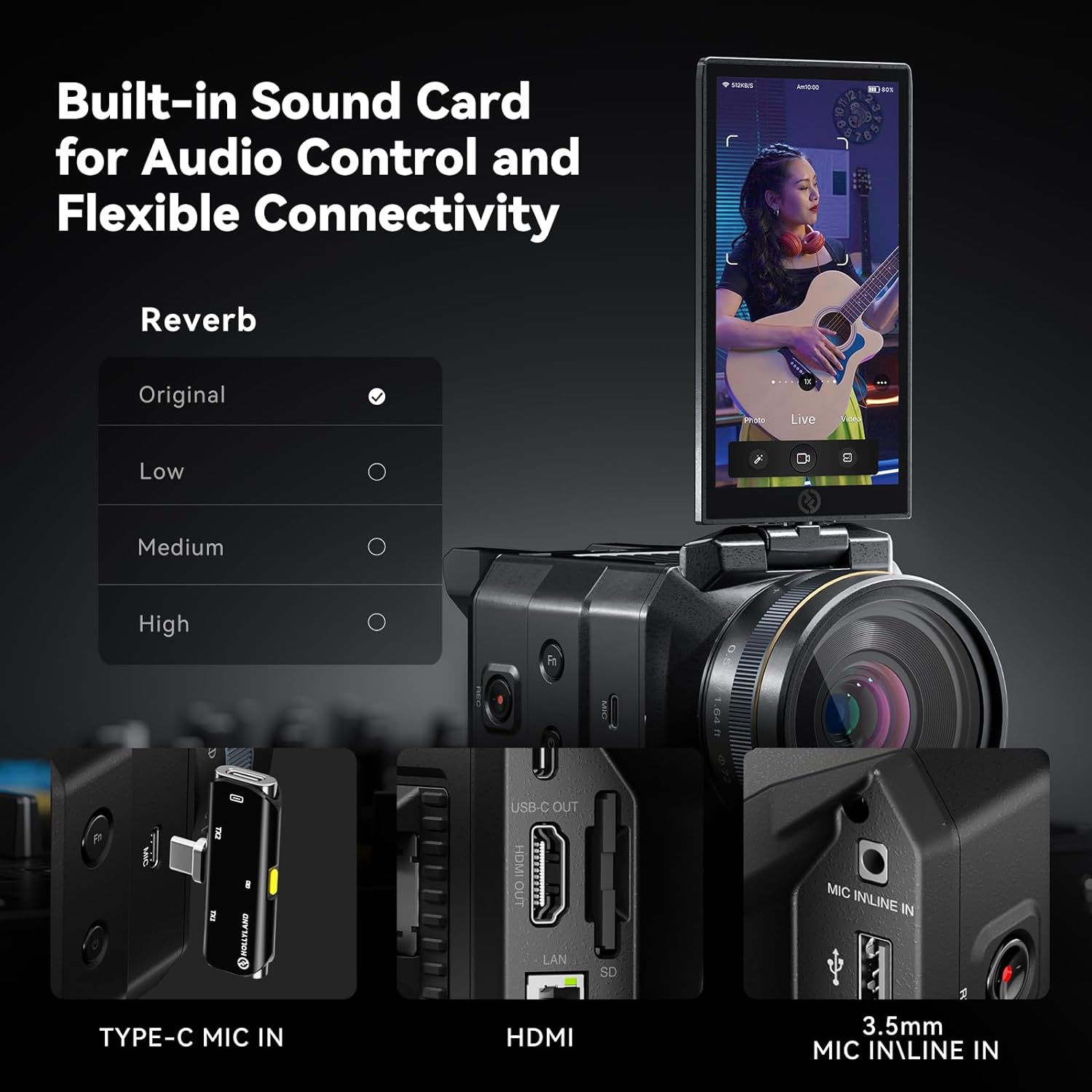Hollyland VenusLiv Live Streaming Camera |  HOLLYLAND |  LIVE STUDIO - TIMECODE |  Zoso Music