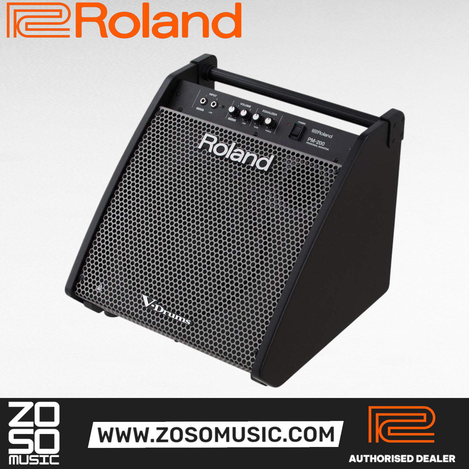 Roland PM-200 - 180 Watt, 1x12" Personal Drum Monitor |  ROLAND |  AMPLIFIER-CABINET |  Zoso Music