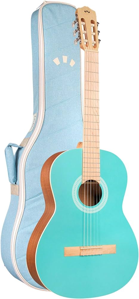 Cordoba Protege C1 Matiz Classical Guitar With Gig Bag, Spruce Top, Mahogany Back & Side - Aqua