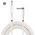 SONICAKE VGC-50 Instrument Coiled Cable 32Feet/10M (1/4 Right Angle to Straight) - White