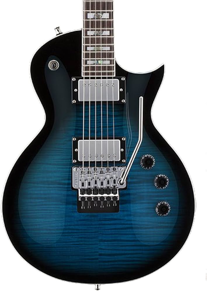 Esp LTD Alex Skolnick Signature As-1fr Electric Guitar - Black Aqua Sunburst (As1frfmblkaqsb)