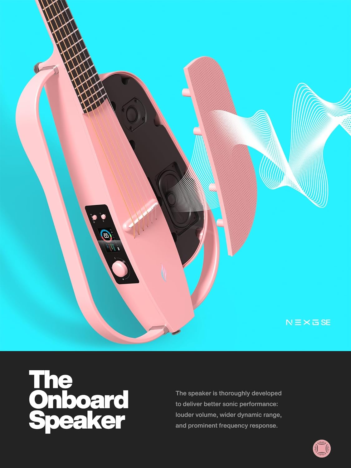 Enya NEXG SE Carbon Fiber Guitar Pink |  ENYA |  SMART GUITAR |  Zoso Music