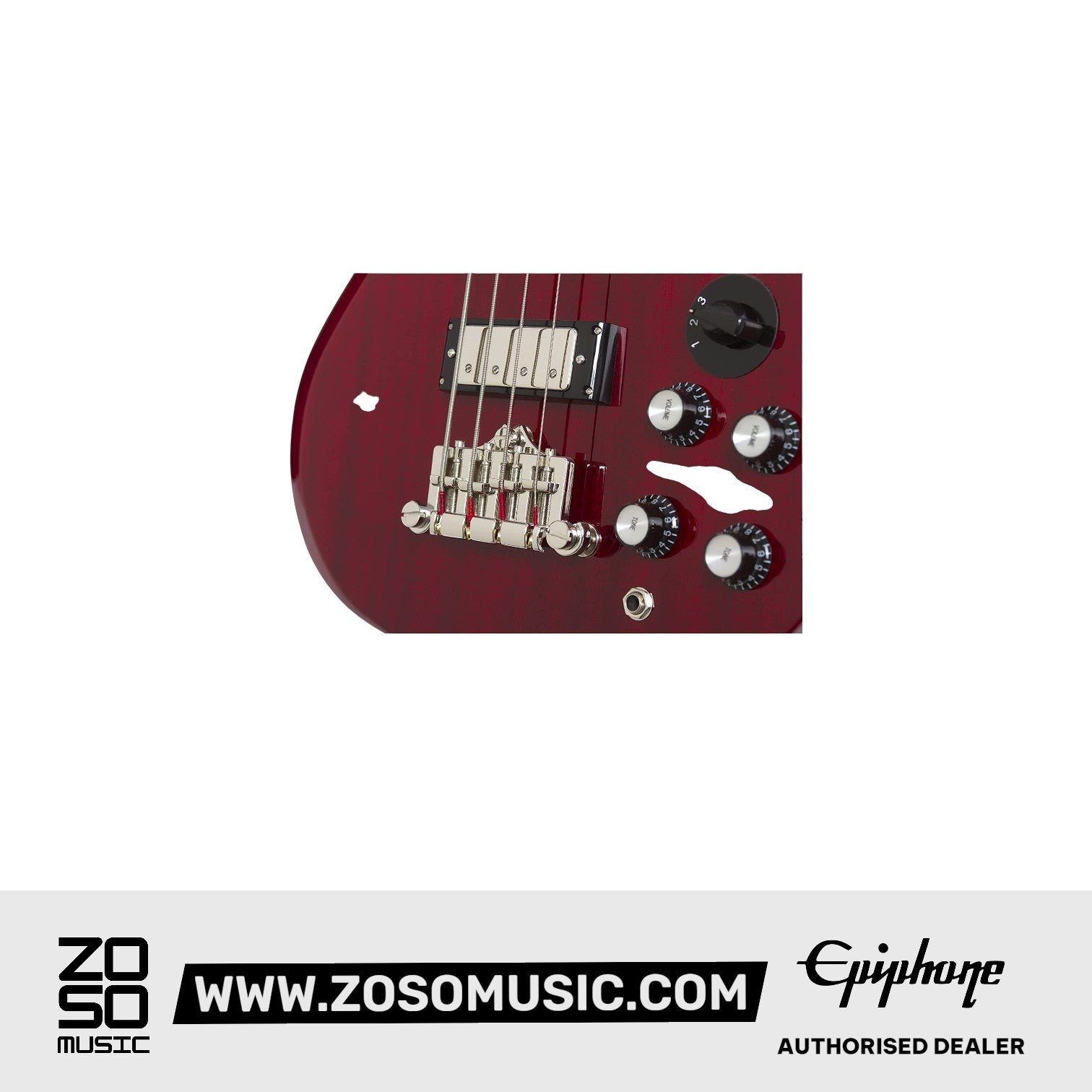 Epiphone 3, 2 Pickup, 4 String Bass Guitar