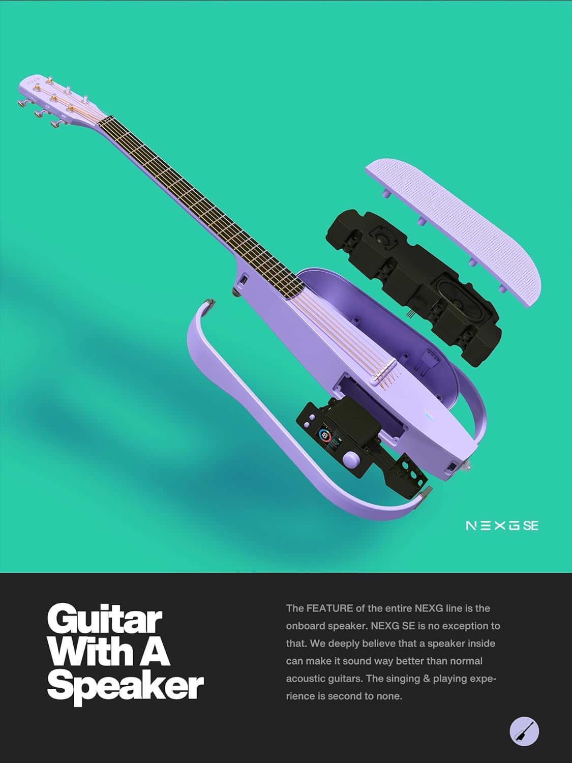 Enya NEXG SE Carbon Fiber Guitar Purple