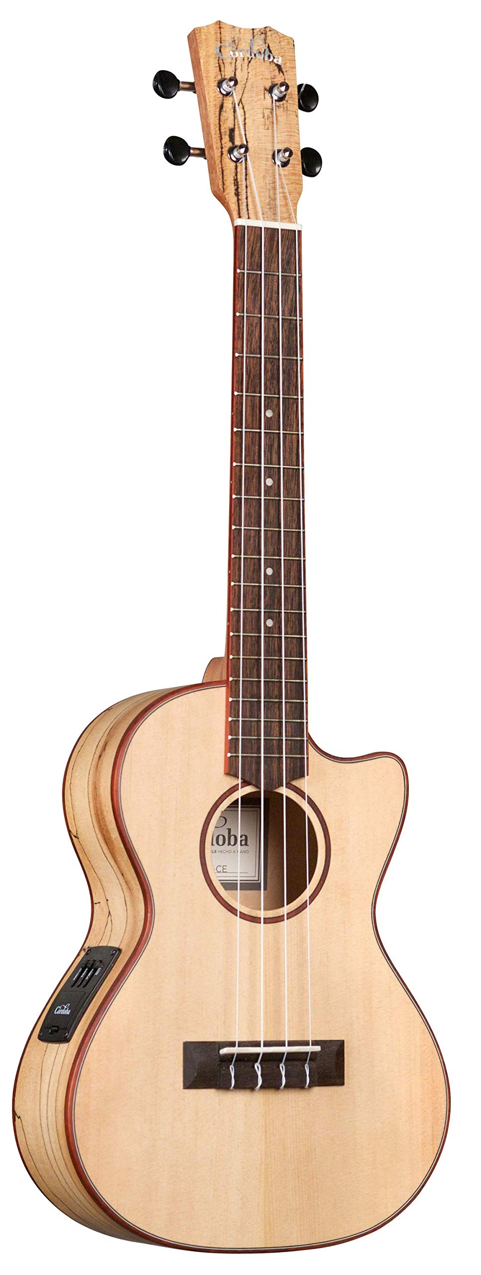 Cordoba 24T-CE Spruce Tenor Electric Ukulele - Spruce Top, Maple Back & Sides