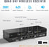 Phenyx Pro PTU-5200-4H Quad UHF Wireless Microphone System, 4 Cordless Mics, 4x25 UHF Adjustable Frequencies, 200ft Range |  PHENYX PRO |  WIRELESS-ANTENNA |  Zoso Music