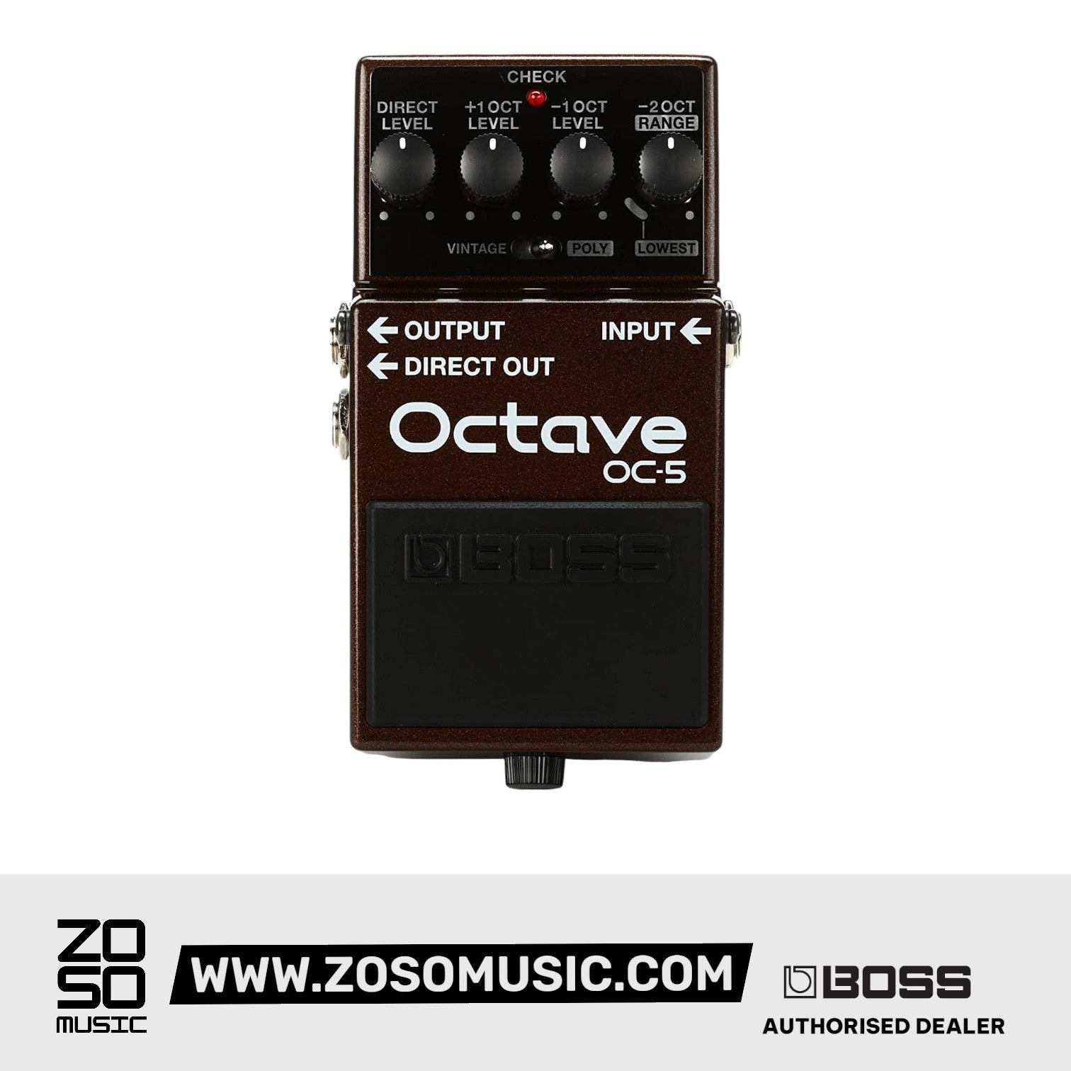 BOSS OC5 OCTAVE COMPACT PEDAL (OC-5) | BOSS , Zoso Music