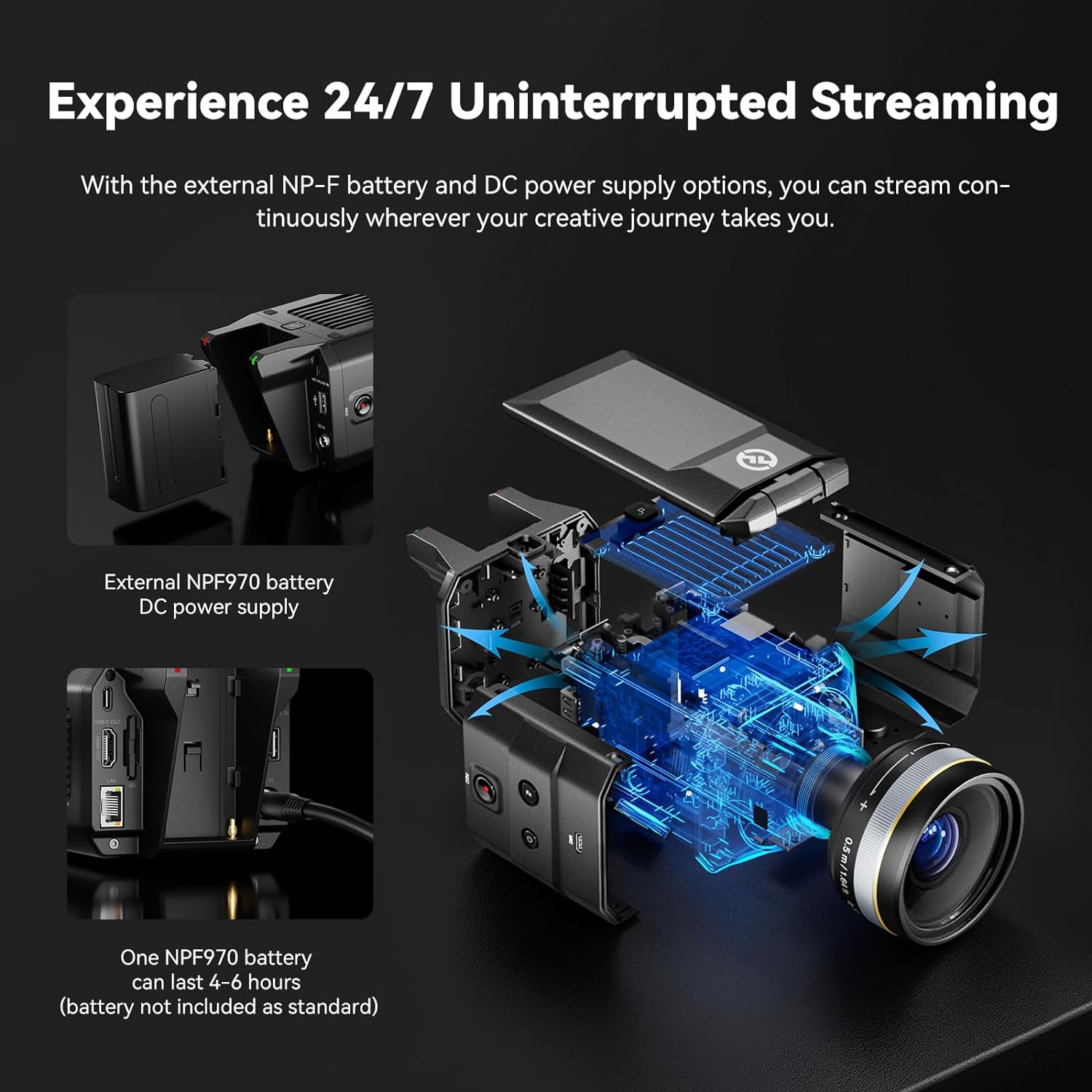 Hollyland VenusLiv Live Streaming Camera |  HOLLYLAND |  LIVE STUDIO - TIMECODE |  Zoso Music