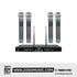 Phenyx Pro PTU-5200-4H Quad UHF Wireless Microphone System, 4 Cordless Mics, 4x25 UHF Adjustable Frequencies, 200ft Range |  PHENYX PRO |  WIRELESS-ANTENNA |  Zoso Music