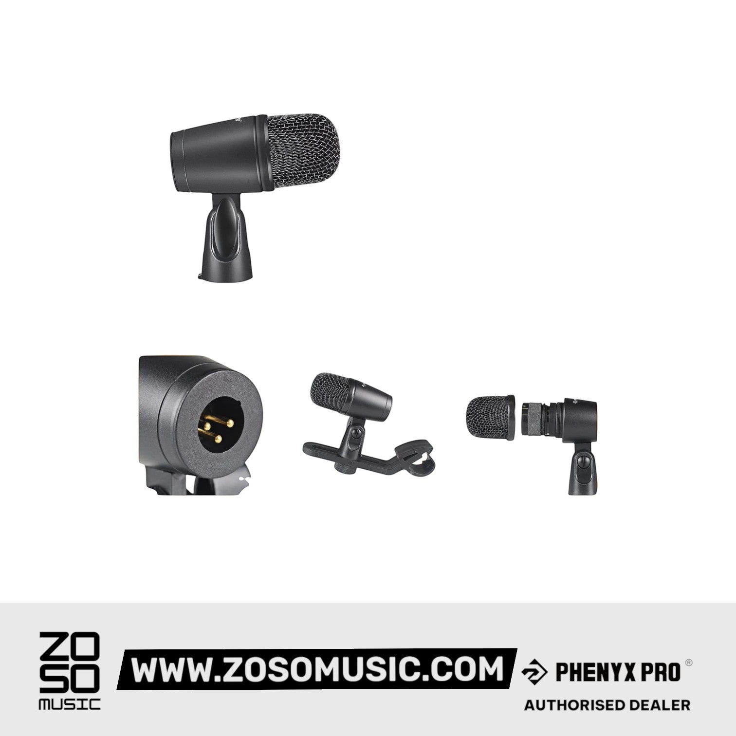Phenyx Pro PDM34 Snare/Tom Drum Microphone |  PHENYX PRO |  MICROPHONE-CONDENSER |  Zoso Music