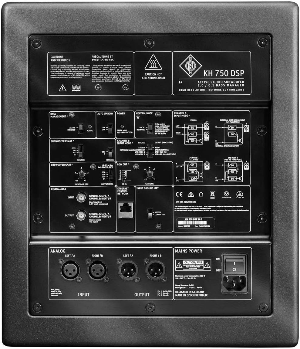 Neumann KH750 Compact DSP-Controlled Closed-Cabinet Subwoofer |  NEUMANN |  MONITOR SPEAKER |  Zoso Music