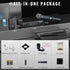 Phenyx Pro Best Budget Wireless PTU-71B Dual Wireless Microphone System, with 1x Handheld Microphone, 1x Bodypack 1x Headset Mic, 1x Lapel Mics |  PHENYX PRO |  WIRELESS-ANTENNA |  Zoso Music
