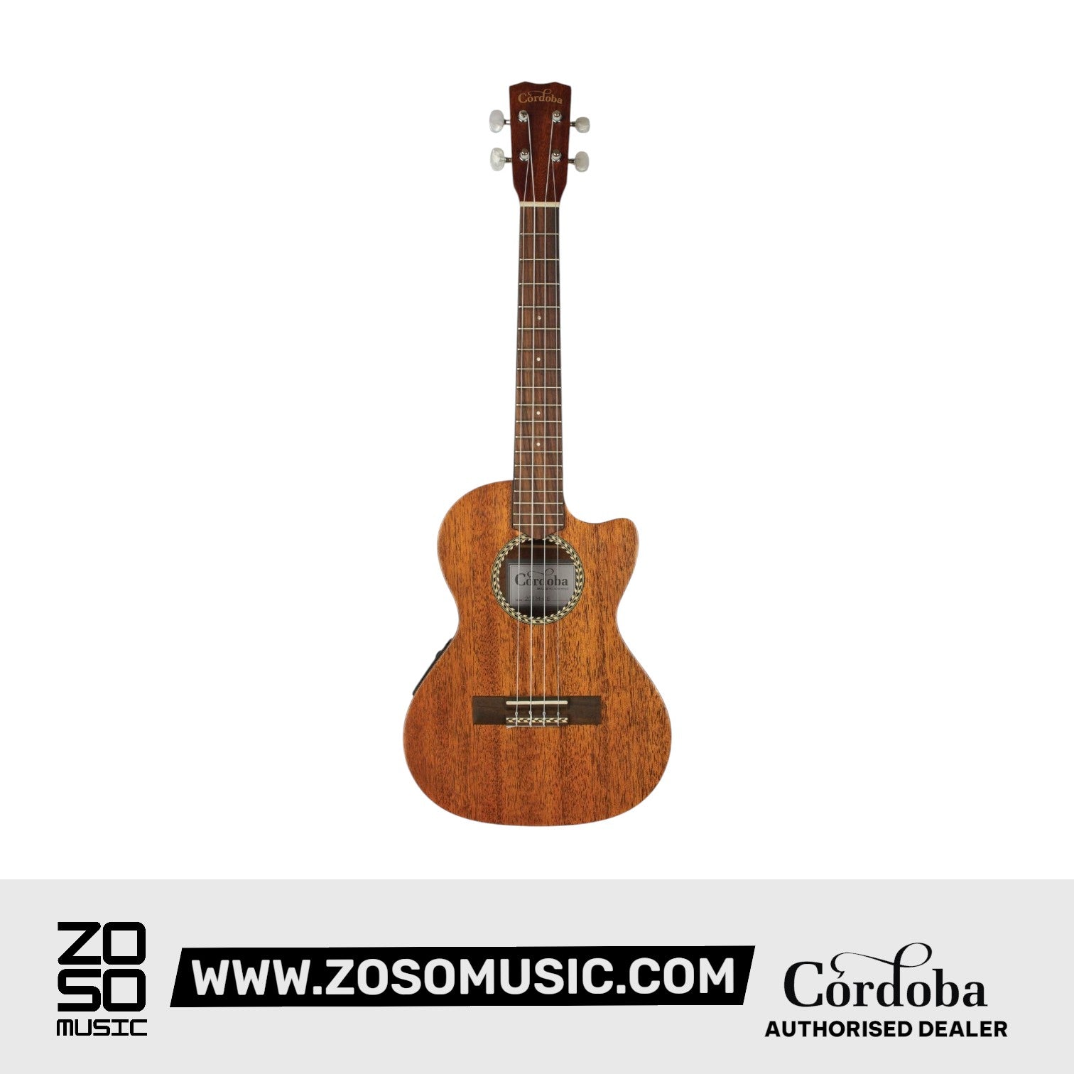 Cordoba 20TM-CE, Tenor Ukulele - Mahogany |  CORDOBA |  UKULELE |  Zoso Music