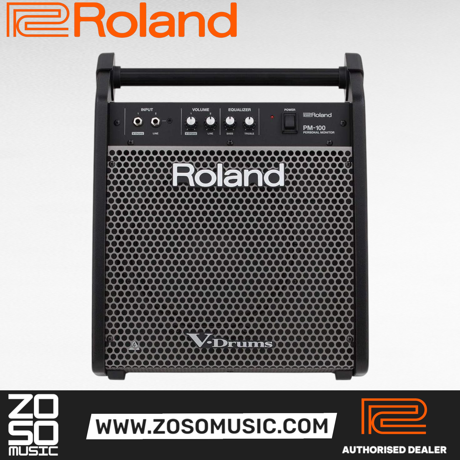 Roland PM-100 - 80 Watt, 1x10" Personal Drum Monitor | Zoso Music Sdn Bhd
