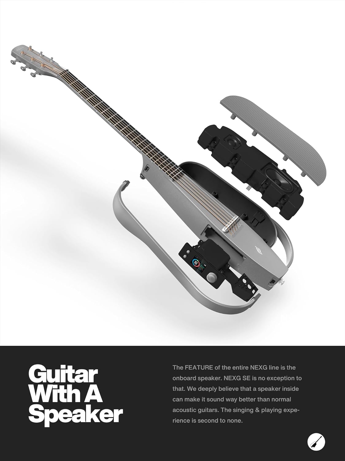Enya NEXG SE Carbon Fiber Guitar Gray |  ENYA |  SMART GUITAR |  Zoso Music