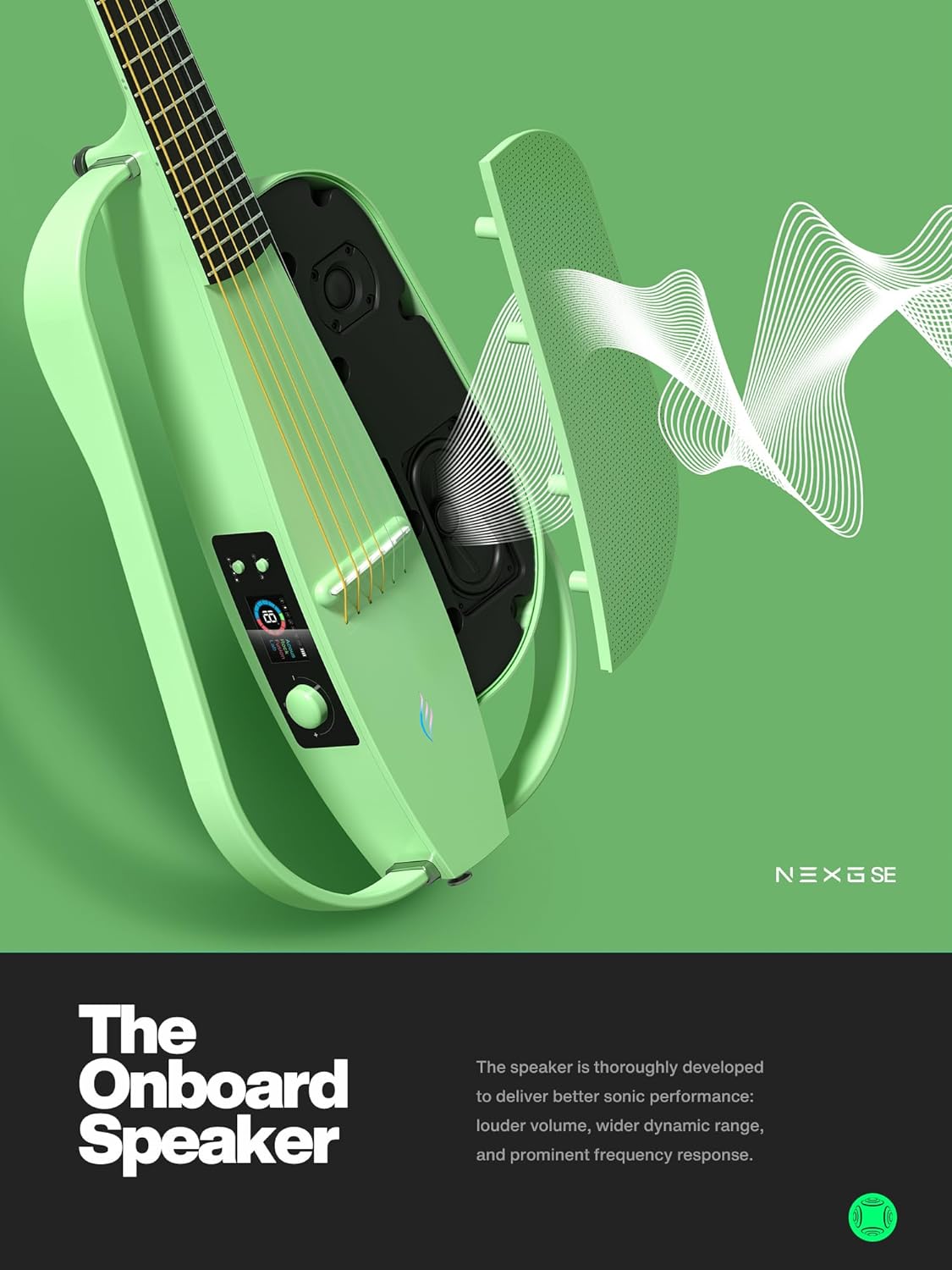 Enya NEXG SE Carbon Fiber Guitar Green |  ENYA |  SMART GUITAR |  Zoso Music