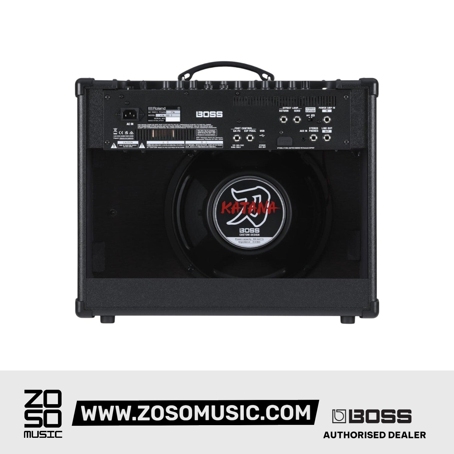 Boss Katana 100 G3 - Gen 3 100-watt 1x12'' Guitar Combo Amplifier |  BOSS |  AMPLIFIER-CABINET |  Zoso Music