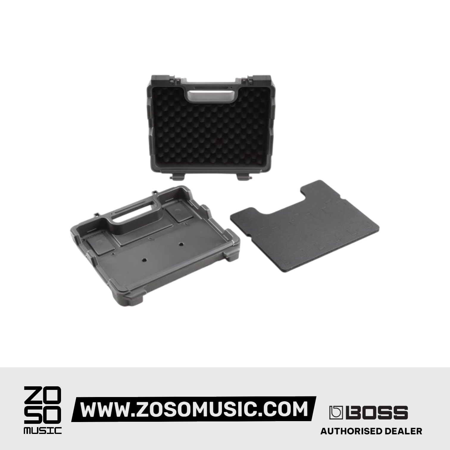 BOSS BCB-30X DELUXE PEDAL BOARD AND CASE (COMPACT PEDALBOARD/ CUSTOMIZABLE HIGH-DENSITY FOAM INSERT/ BCB30X) | BOSS , Zoso Music