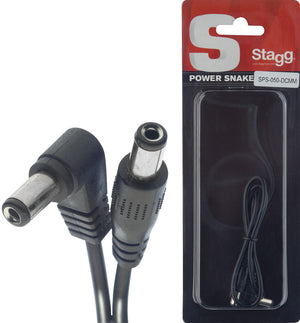 Stagg SPS-050-DCMM 2.1mm Straight Barrel Cable 20inch/50cm |  STAGG |  CABLES |  Zoso Music