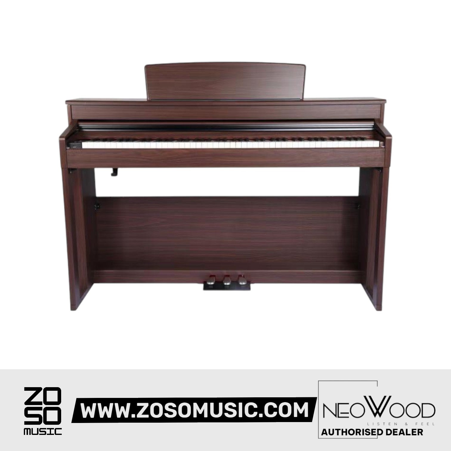 Neowood DP100 88Keys Digital Piano Rosewood | Zoso Music Sdn Bhd