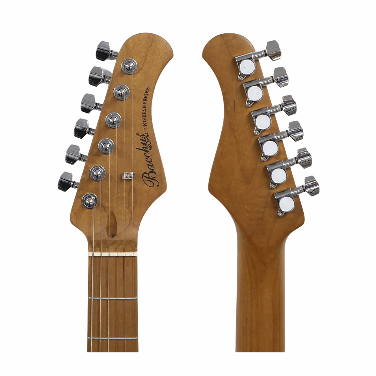 Bacchus Bjm-1rsm/m-sfg Universe Series Roasted Maple Electric Guitar, Sea Foam Green With Bag