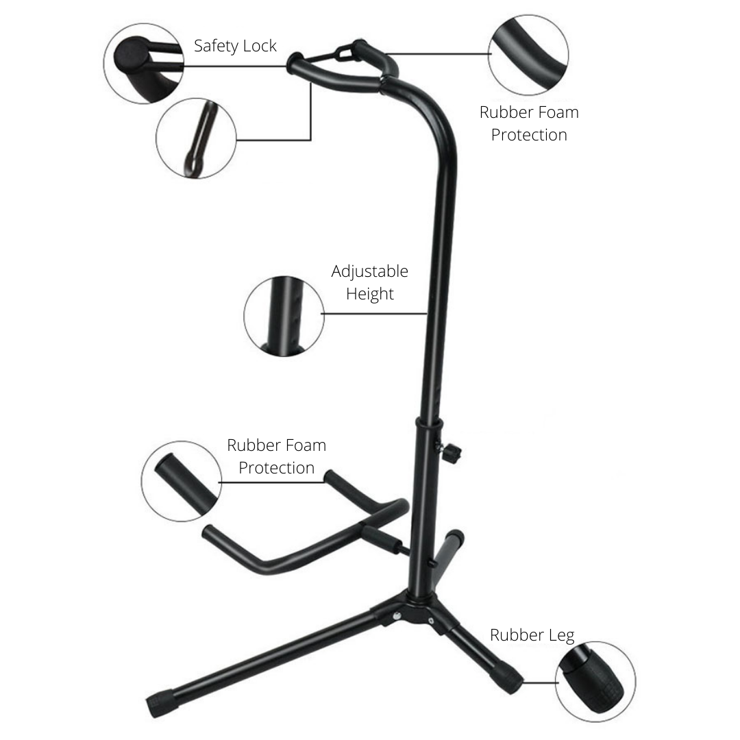 VAX GS1S Single Guitar Stand with Rubber Foam | Zoso Music Sdn Bhd