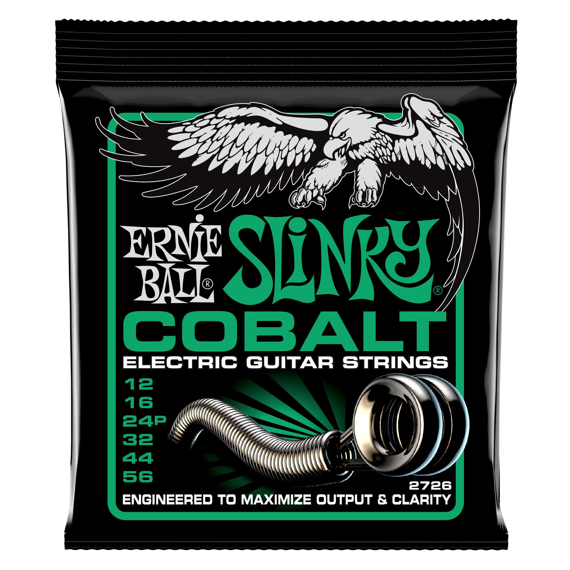 Ernie Ball Not Even Slinky Cobalt Electric Guitar Strings, 12-56 | Zoso Music Sdn Bhd
