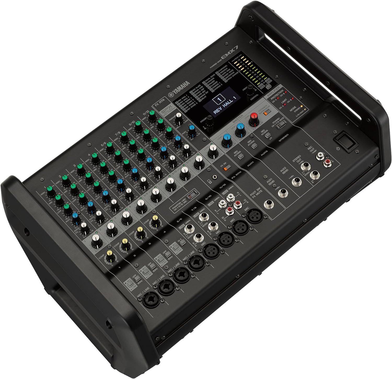 Yamaha EMX7 12-channel 1420W Powered Mixer |  YAMAHA PRO AUDIO |  MIXER-POWERED |  Zoso Music