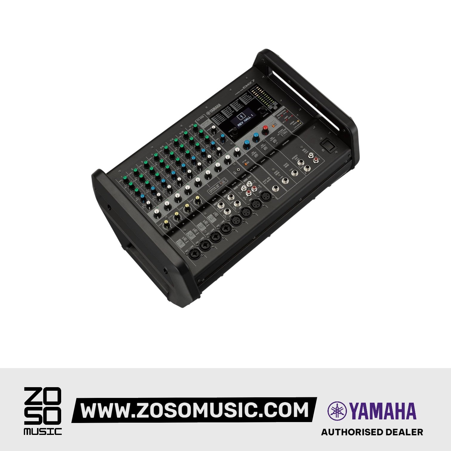 Yamaha EMX7 12-channel 1420W Powered Mixer |  YAMAHA PRO AUDIO |  MIXER-POWERED |  Zoso Music