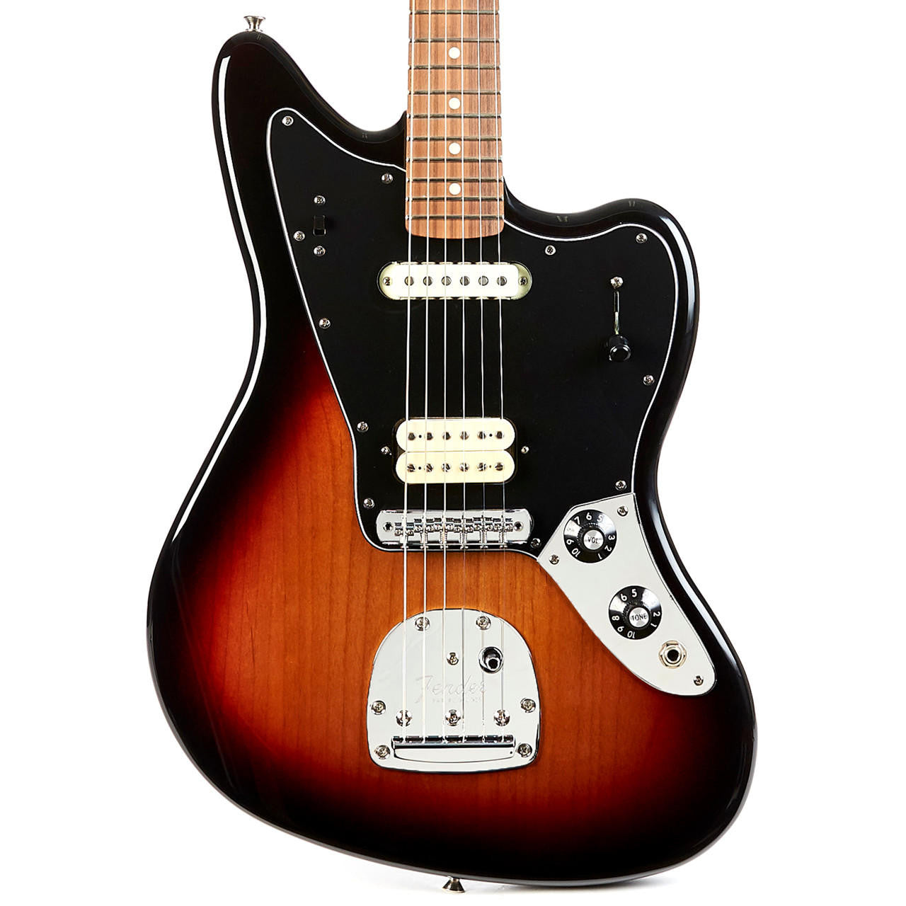 Fender Player Jaguar Electric Guitar, Pau Ferro FB, 3-Tone Sunburst