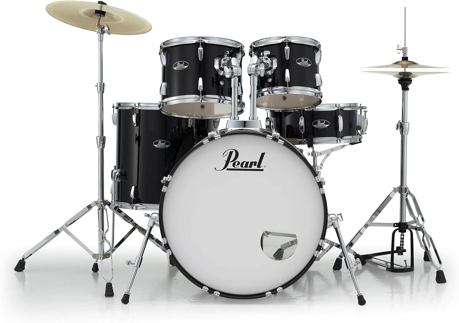 Pearl Roadshow Drum Set 5-Piece Complete Kit W/out Cymbals and Stands, Jet Black |  PEARL |  DRUM-ACOUSTIC |  Zoso Music