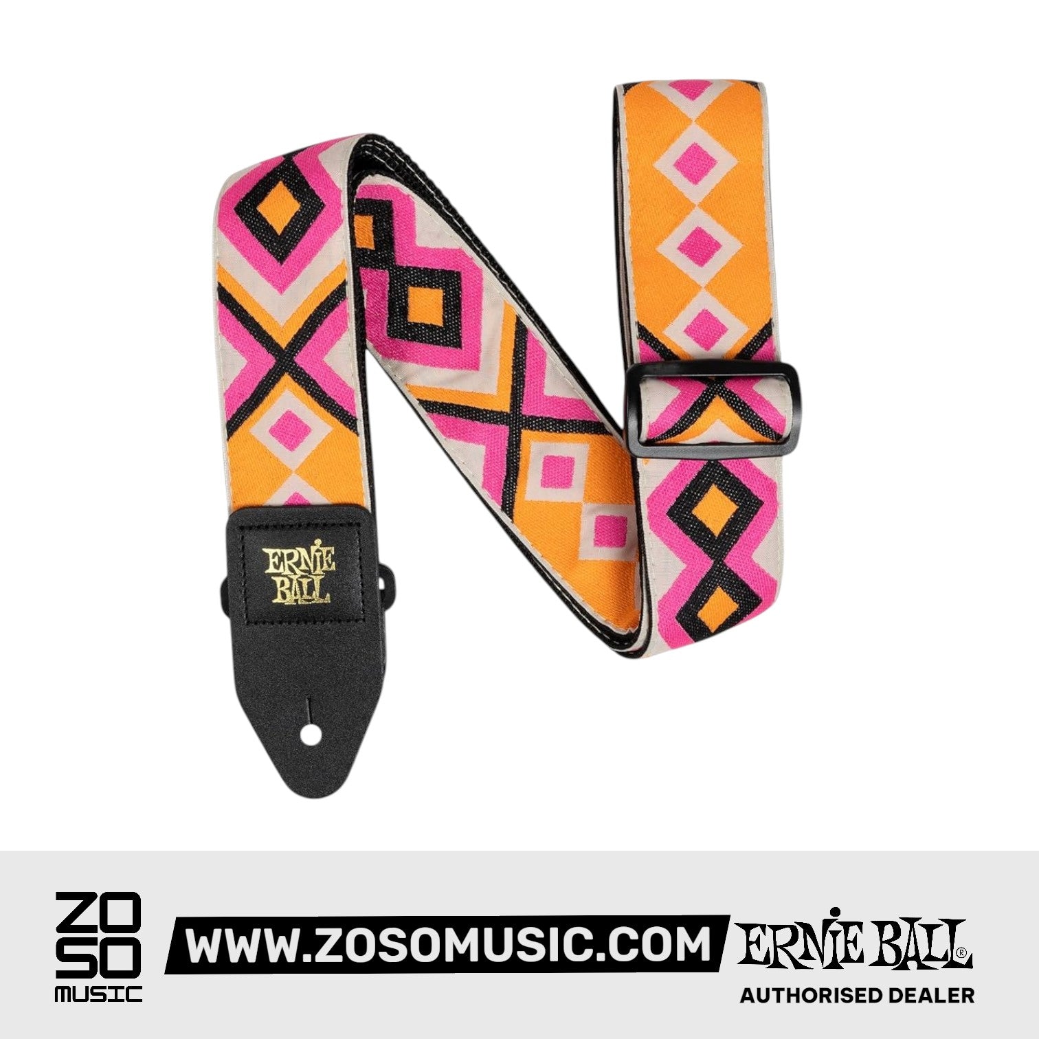 Ernie Ball P05370 Classic Jacquard Guitar Strap, Electric Diamond | Zoso Music Sdn Bhd