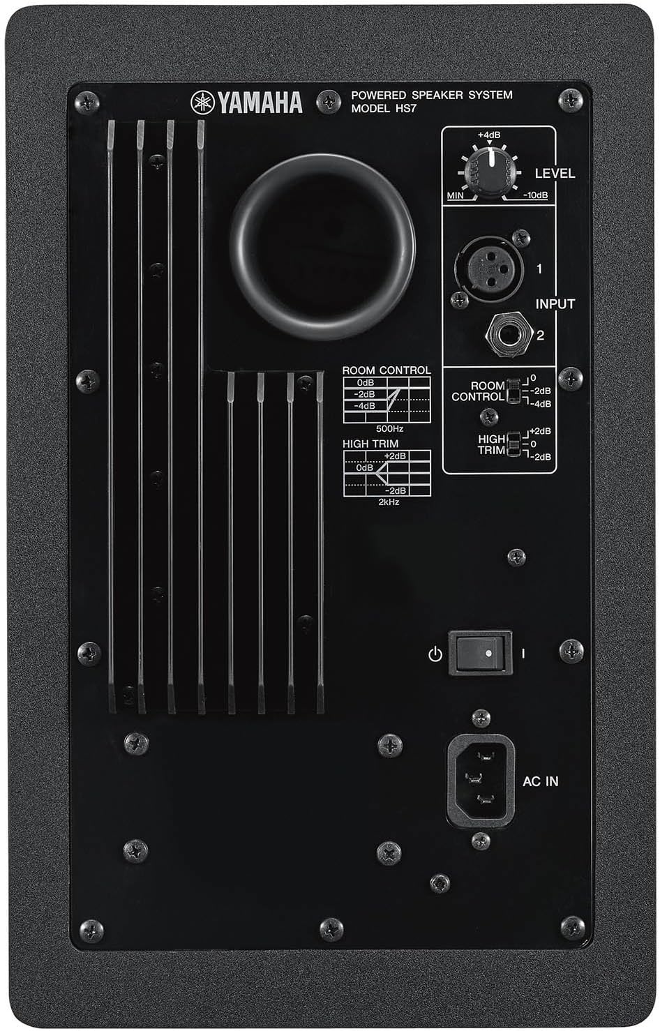 Yamaha HS7 6.5 inch Powered Studio Monitor - Black |  YAMAHA PRO AUDIO |  POWERED STUDIO MONITOR |  Zoso Music