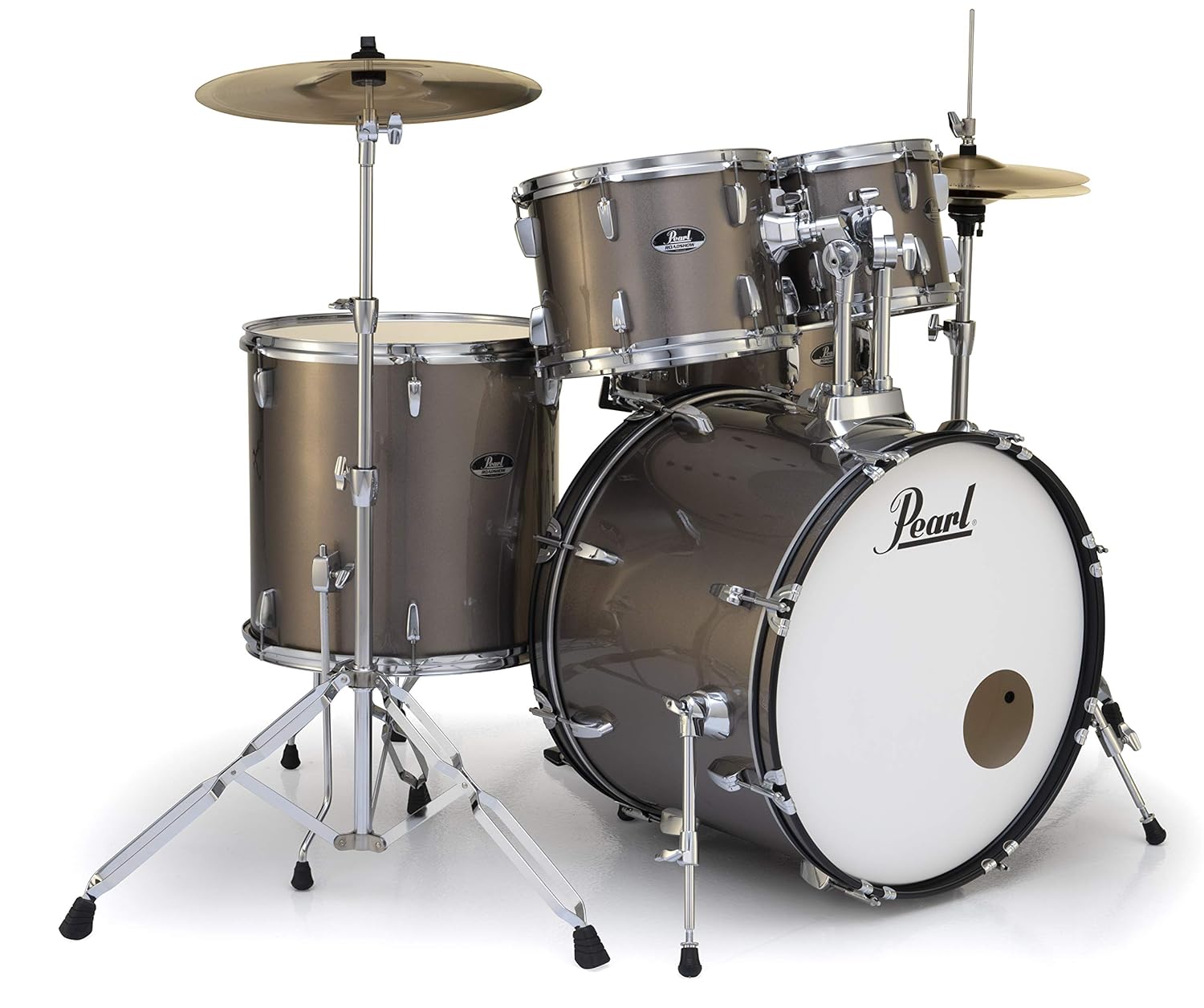 Pearl Roadshow Drum Set 5-Piece Complete Kit W/out Cymbals and Stands, Bronze Metallic